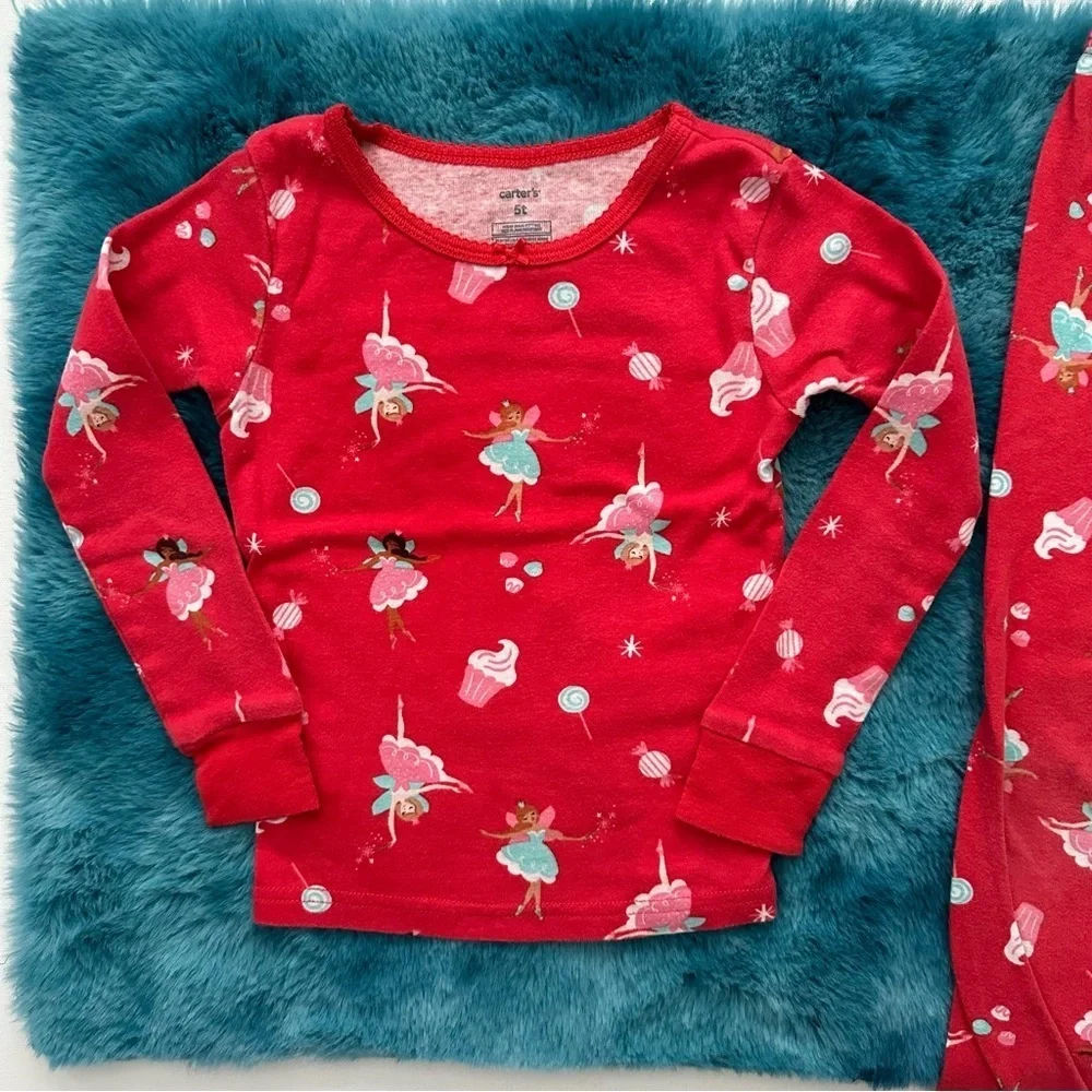 Carter’s Toddler Girl Long Sleeve Pajama Set Size 5T
